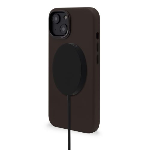 DECODED Leather Backcover w/MagSafe for iPhone 14 - Chocolate Brown