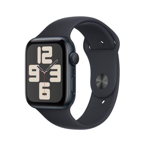 Apple Watch SE GPS 44mm Midnight Aluminium Sport Band Midnight - S/M