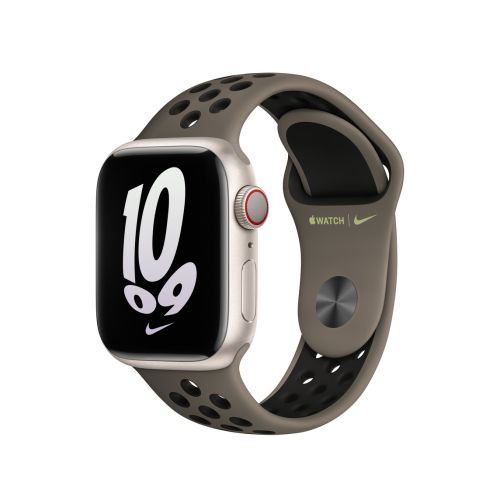 Apple Watch 41mm Nike Sport Band Olive Grey/Black