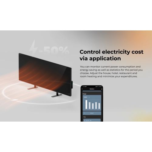 AENO LED Premium Eco Smart Heater - Grey