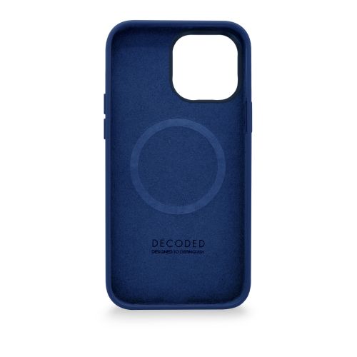 DECODED Silicone Backcover w/MagSafe for iPhone 14 Pro - Navy Peony