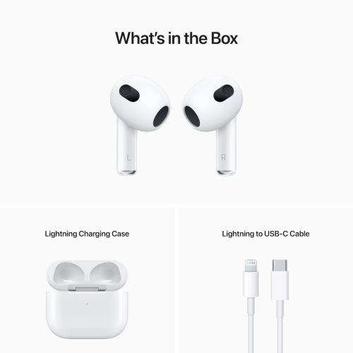 Apple AirPods (3 gen) w/ Lightning Charging Case