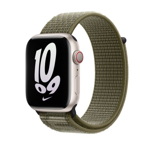 Apple Watch 45mm Nike Sport Loop  Sequoia/Pure Platinum