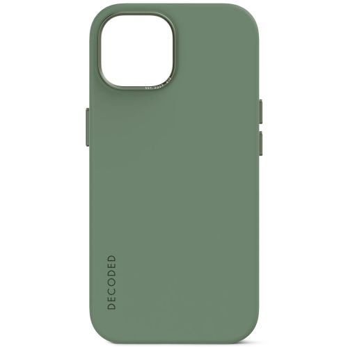 DECODED Silicone Backcover w/MagSafe for iPhone 15 Plus - Sage Leaf Green