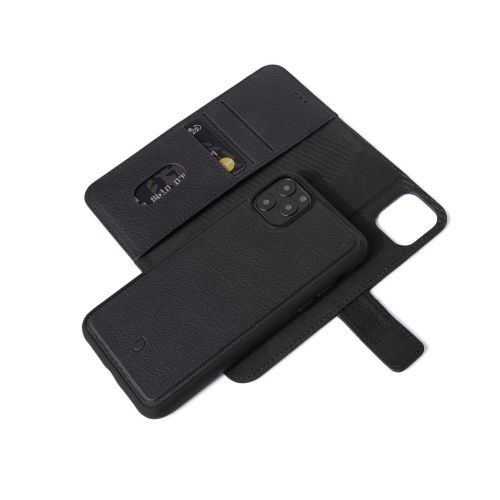 Decoded Leather Detachable Wallet with removable Back Cover for iPhone 11 Pro Black 