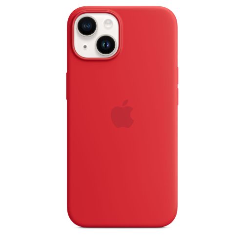 Apple iPhone 14 Silicone Case w/MagSafe (PRODUCT)RED