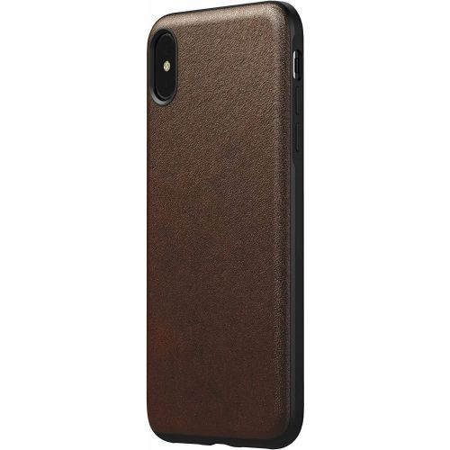 Nomad Case, Leather, Rugged, Rustic Brown, iPhone XS Max