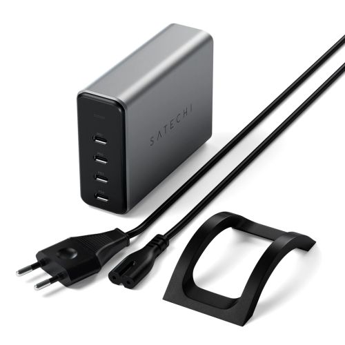 Satechi USB-C 165W GaN PD 4-port Charger Space Grey