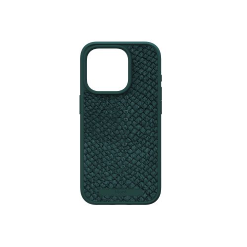 Njord Salmon Leather Magsafe Case for iPhone 15 Pro - Green