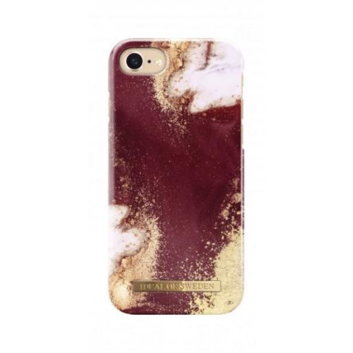Fashion Case iPhone8/7/6/6S Golden Burgundy Marble