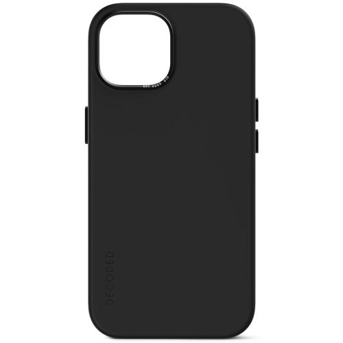 DECODED Silicone Backcover w/MagSafe for iPhone 15 - Graphine Black