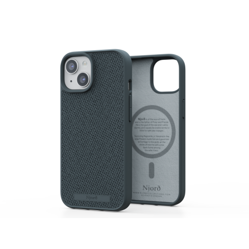 Njord Fabric MagSafe Case iPhone 15 - Dark Grey