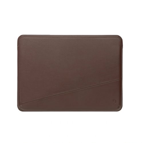 DECODED MacBook Pro M1/M2 14" Leather Frame Sleeve Chocolate Brown