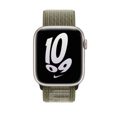 Apple Watch 45mm Nike Sport Loop  Sequoia/Pure Platinum