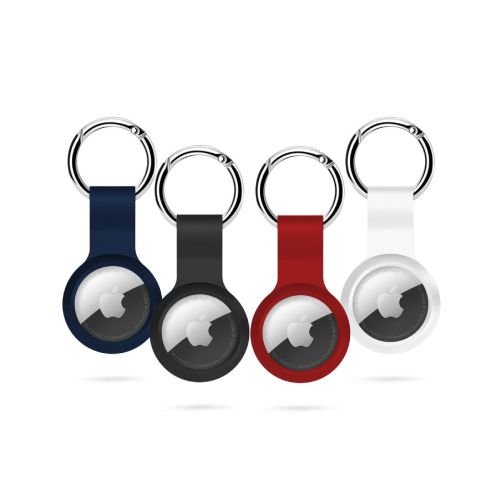 Epico Silicone Case for AirTag 4-pack - black, white, blue, red