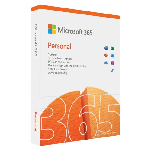 Microsoft Office M365 Personal EuroZone, license term 1 year, 1 TB OneDrive cloud storage