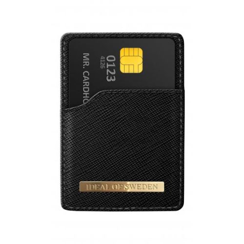 iDeal of Sweden Magnetic Card Holder Saffiano Black