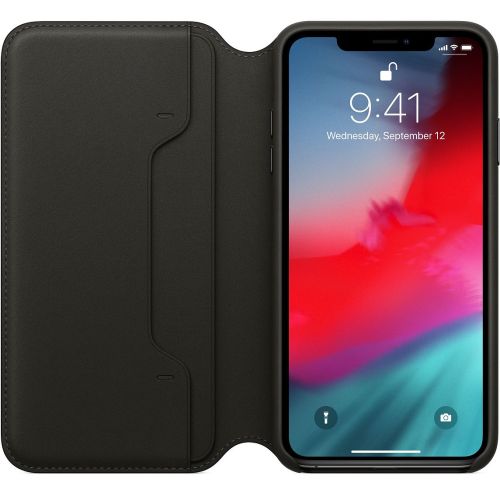 Apple iPhone XS Max Leather Folio Black