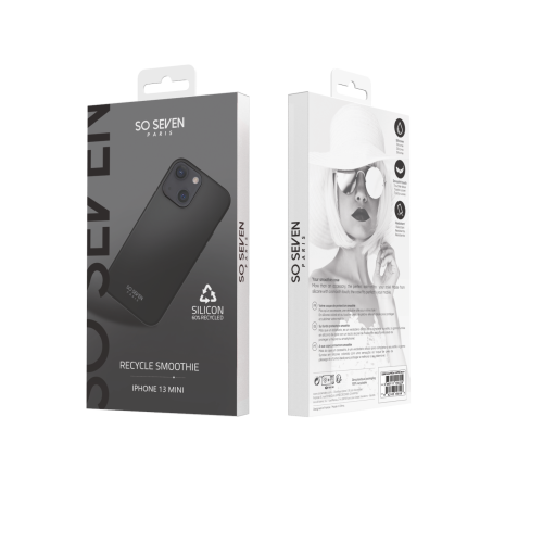 so seven  Smoothie Case Recycle for iPhone 13 Mini (black) 