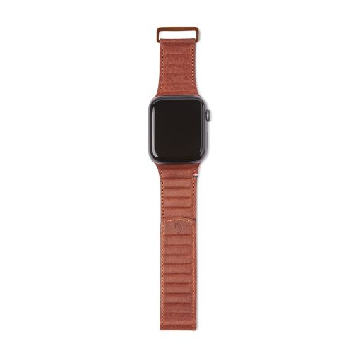 Decoded Leather Magnetic Traction Strap for Apple Watch 42/44/45/49 mm - Brown