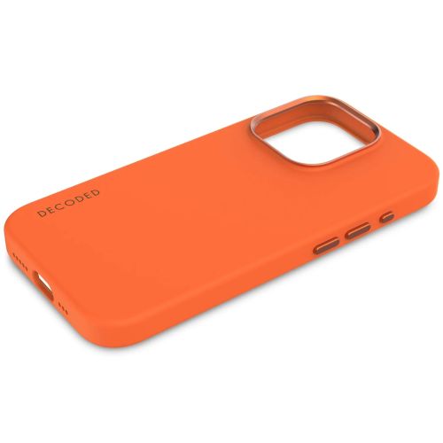 DECODED Silicone Backcover w/MagSafe for iPhone 15 Pro Max - Apricot Crush