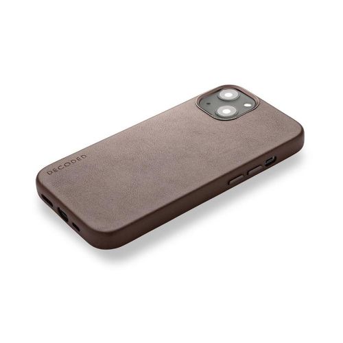 DECODED Leather Backcover | iPhone 13 mini (5.4 inch) Chocolate Brown