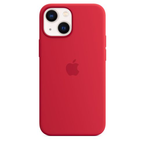 Apple iPhone 13 mini Silicone Case w/MagSafe (PRODUCT) RED