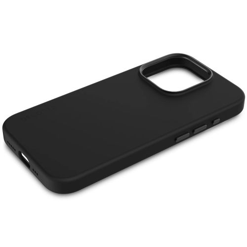 DECODED Silicone Backcover w/MagSafe for iPhone 15 Pro Max - Graphine Black