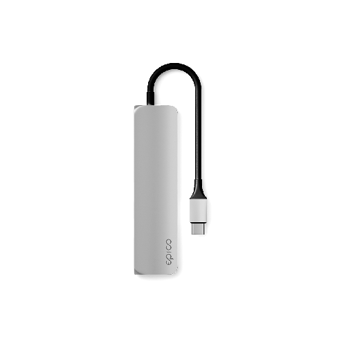 iDeal by Epico USB-C Hub 4K - Silver