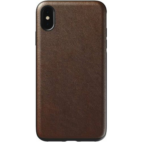 Nomad Case, Leather, Rugged, Rustic Brown, iPhone XS Max