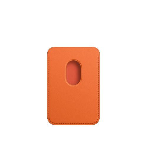Apple iPhone Leather Wallet w/MagSafe Orange