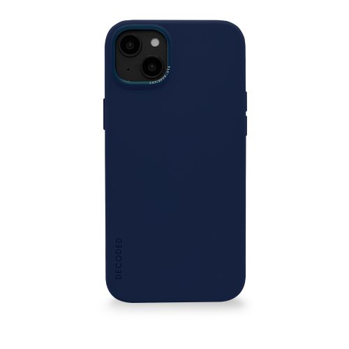 DECODED Silicone Backcover w/MagSafe for iPhone 14 Plus - Navy Peony