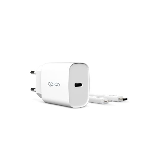 iDeal by Epico 20W PD CHARGER BUNDLE - white