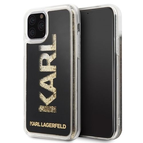 Karl Lagerfeld iPhone 11 Pro - black Logo Glitter Hard Case 