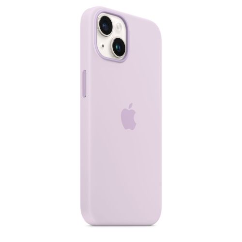 Apple iPhone 14 Silicone Case w/MagSafe Lilac