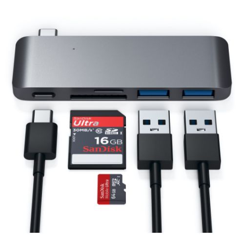 Satechi Type-C USB HUB Adapter, Space Gray