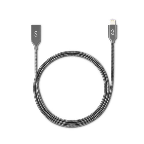 iDeal by Epico Metal Lightning Cable 1.2m - Space Gray
