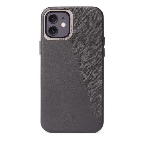 Decoded Dual Leather Backcover iPhone 12 / iPhone 12 Pro (6.1 inch) Black