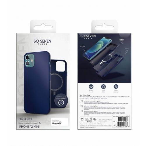 So Seven Mag Case Silicone for iPhone 12 Mini (Midnight Blue)