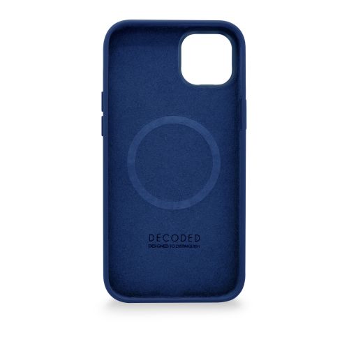 DECODED Silicone Backcover w/MagSafe for iPhone 14 - Navy Peony