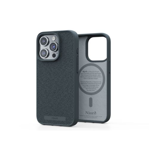 Njord Fabric MagSafe Case iPhone 15 Pro - Dark Grey