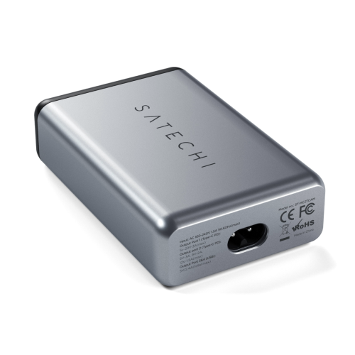 Satechi 75W Dual Type-C PD Travel Charger, Space Grey