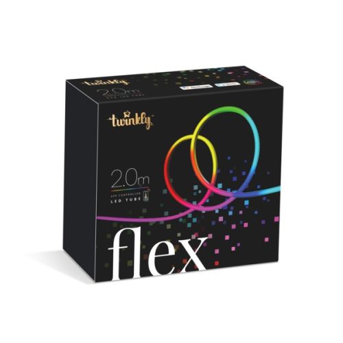 Twinkly 200L RGB light Flex, 3 meter long starter, Black, BT+WiFi, Gen II, IP20