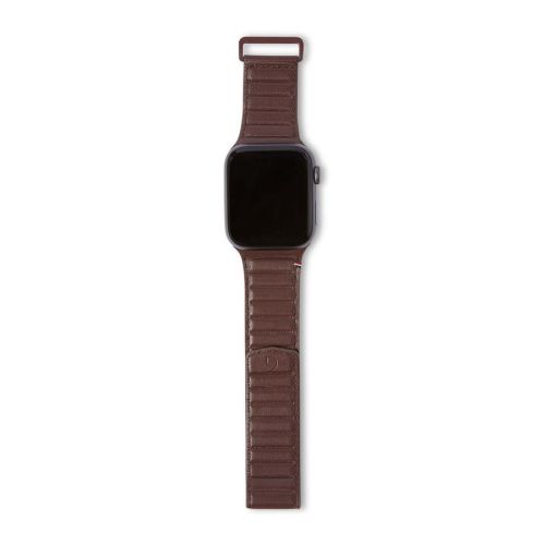 Decoded Leather Magnetic Traction Strap for Apple Watch 42/44/45/49 mm - Brown