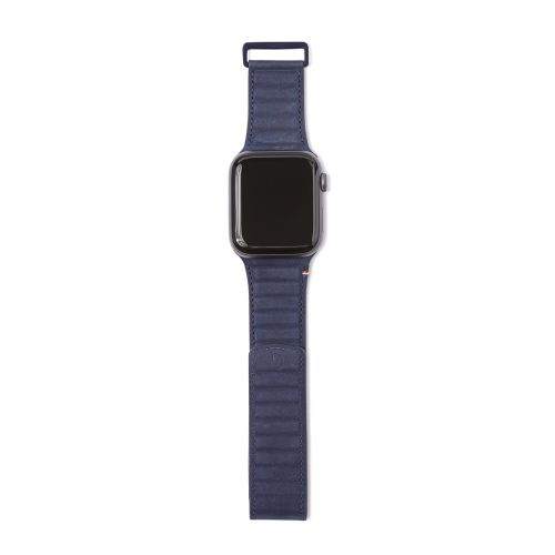 Decoded Leather Magnetic Traction Strap for Apple Watch 38/40/41 mm - Navy