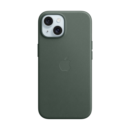 Apple iPhone 15 FineWoven Case w/MagSafe - Evergreen