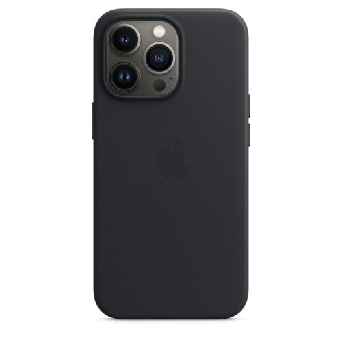 Apple iPhone 13 Pro Leather Case w/MagSafe Midnight