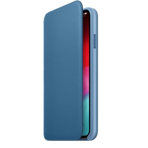 Apple iPhone XS Max Leather Folio Cape Cod Blue