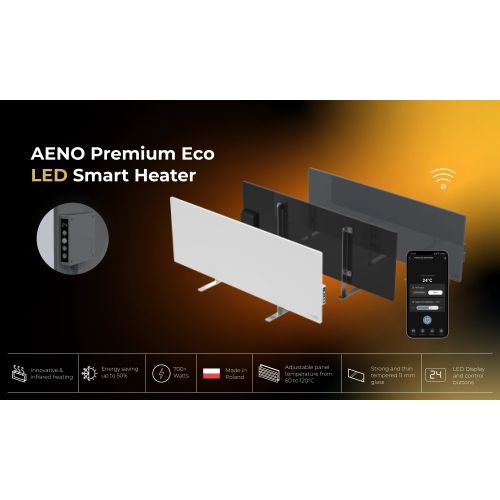 AENO LED Premium Eco Smart Heater - Black
