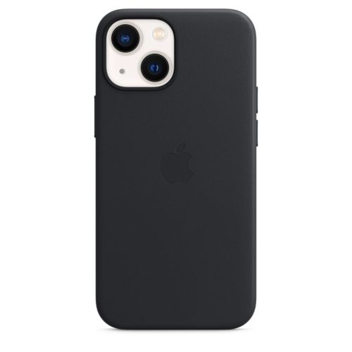 Apple iPhone 13 mini Leather Case w/MagSafe Midnight